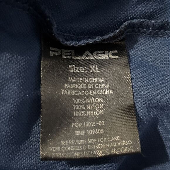 Pelagic Shirt Mens XL Blue Long Sleeve Fishing AquaTek Active Performance UPF50+ - Picture 15 of 15
